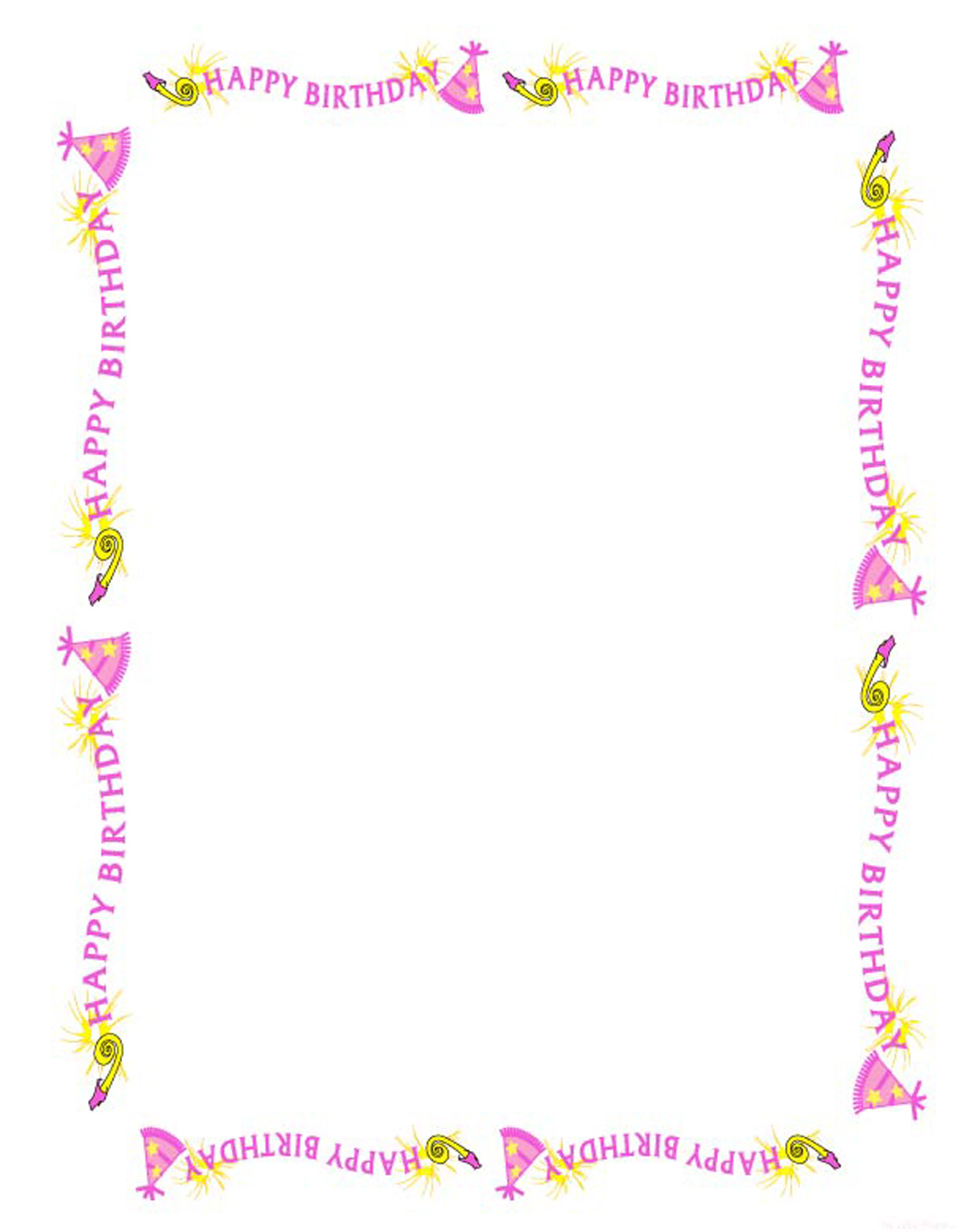 clipart birthday borders and frames - photo #11